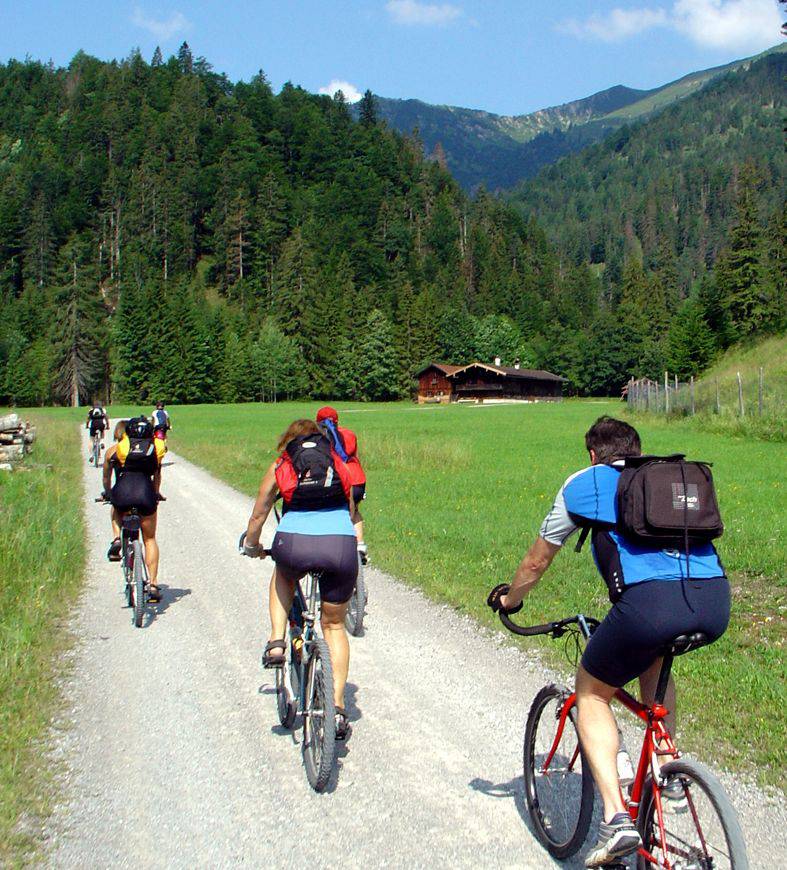 Mountainbiken bei Oberaudorf in Bayern